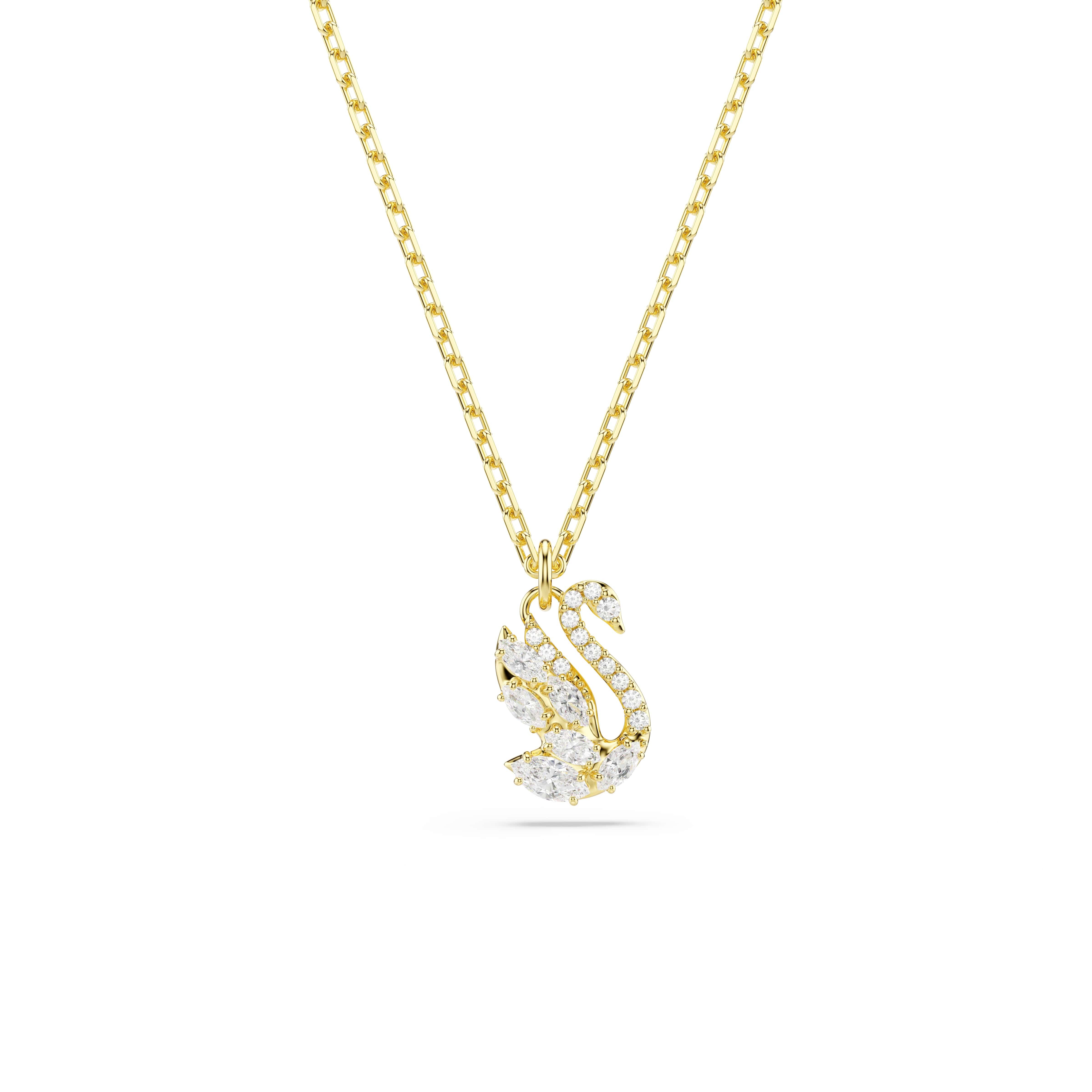 Swarovski Kette mit Anhänger Schmuck Geschenk SWAN Halskette, mit Swarovski® Kristall