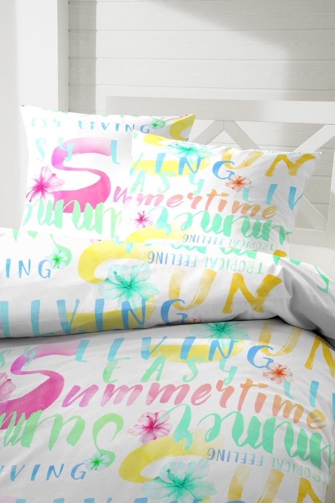 H.G. Hahn Haustextilien Bettwäsche Hahn Polycotton Bettwäsche Weiss Summer 135x200 cm, Baumwolle, 2 teilig