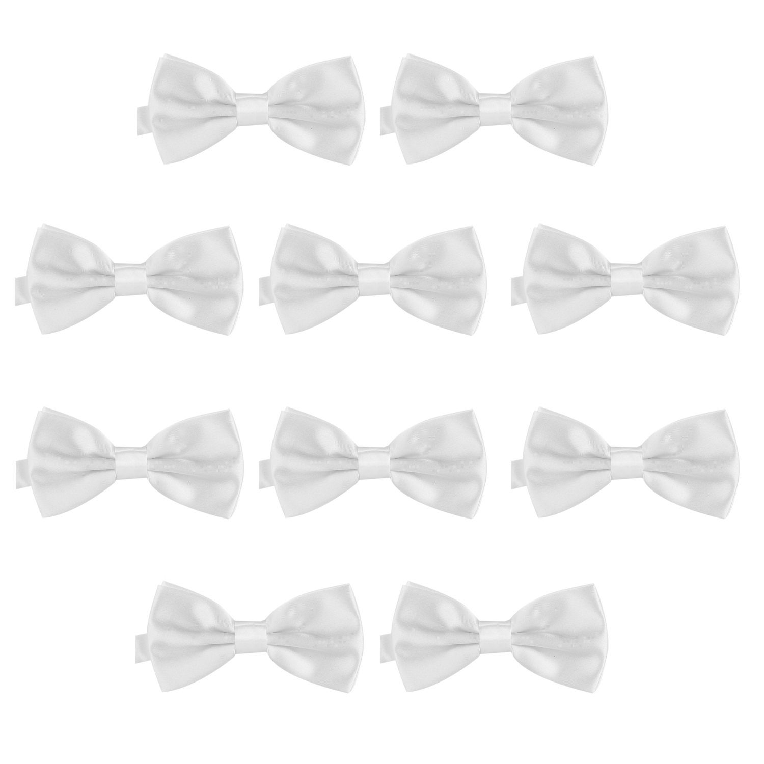 DonDon Fliege Schleifen 12 x 6 cm Junggesellenabschied (Packung, 10-St) bereits gebunden, verstellbar, Seidenlook, 10er-Set