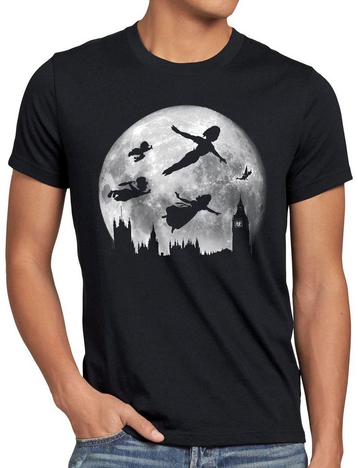 style3 T-Shirt Nimmerland Wendy Peter Pan Hook märchen london kinderbuch