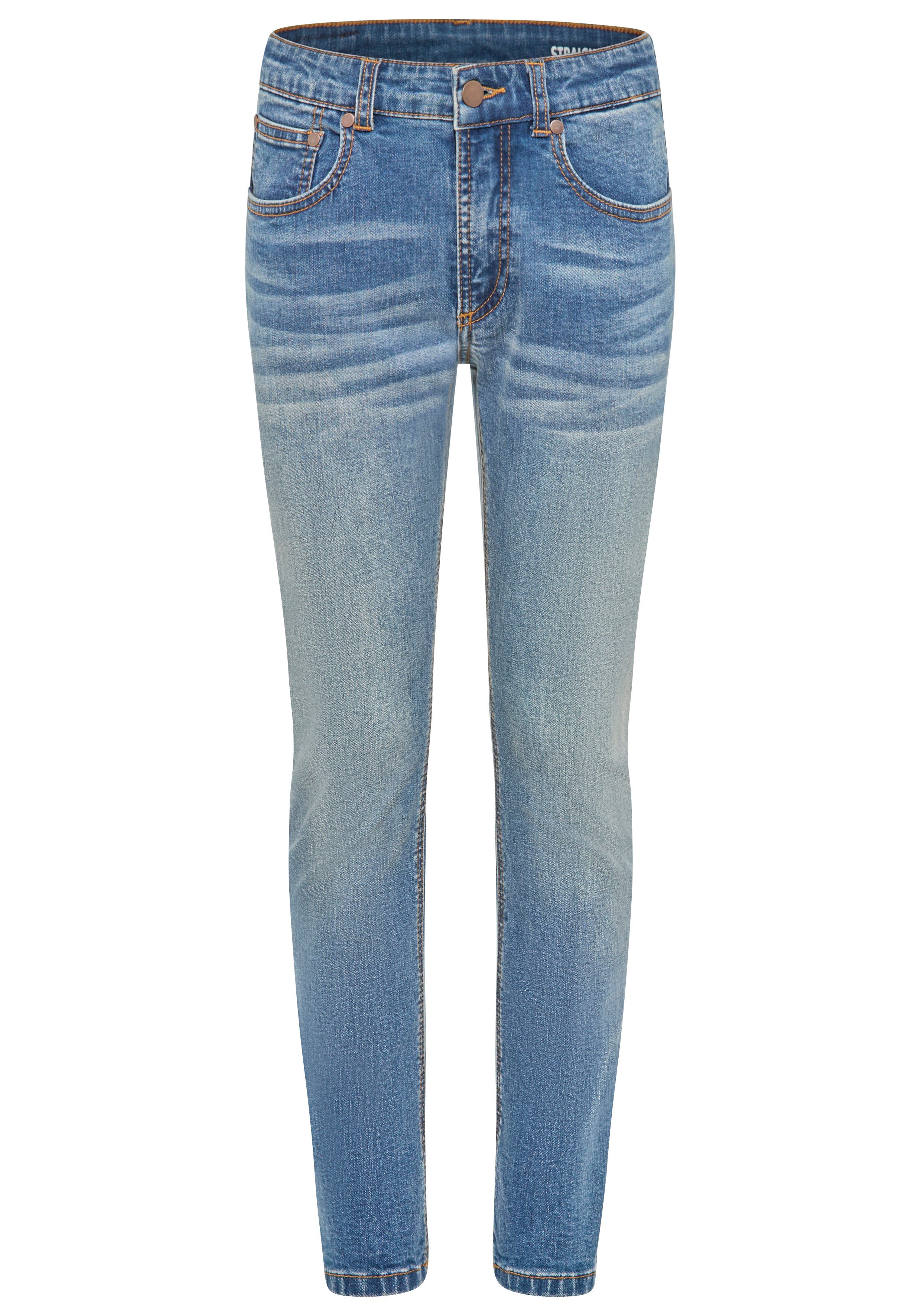 blue denim washed