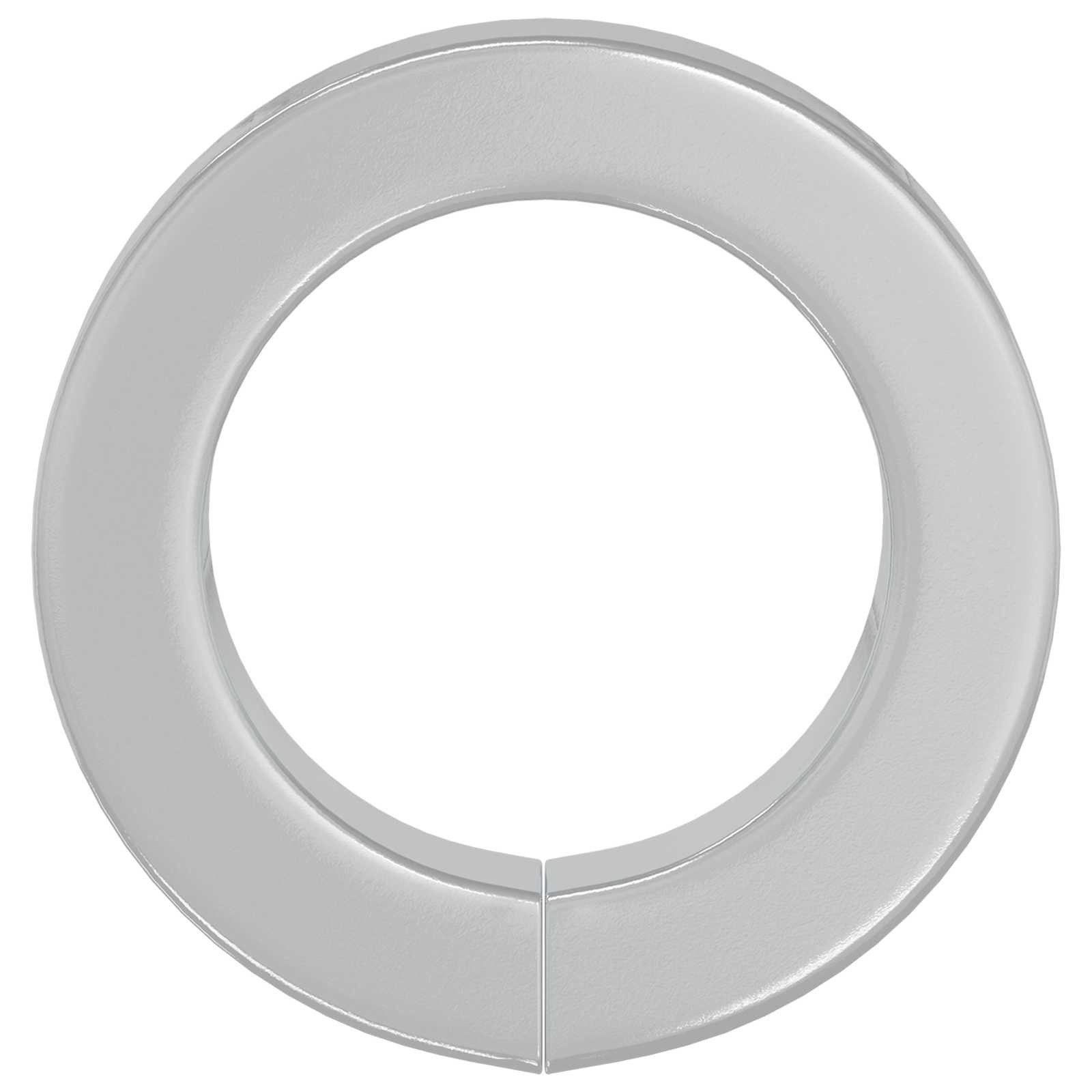 vidaXL Federring, Federunterlage 12 pcs Weiß 13 x 1 mm Eisen