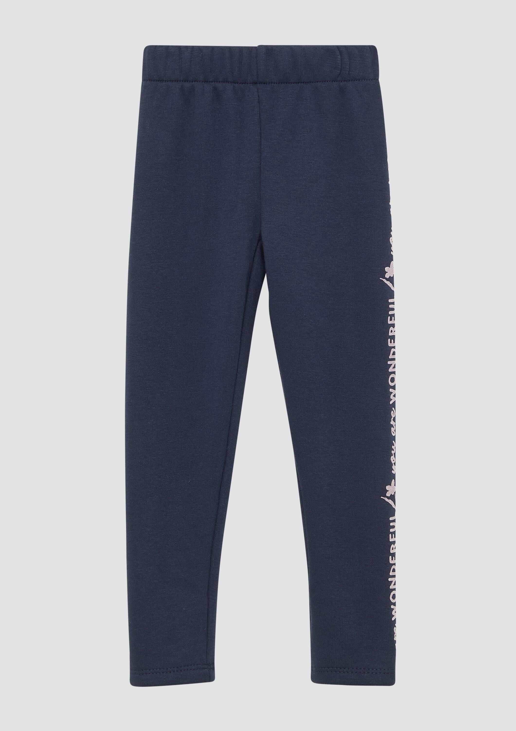 s.Oliver Leggings Leggins Kuschelige Thermofleece-Leggings mit Glitzerprint