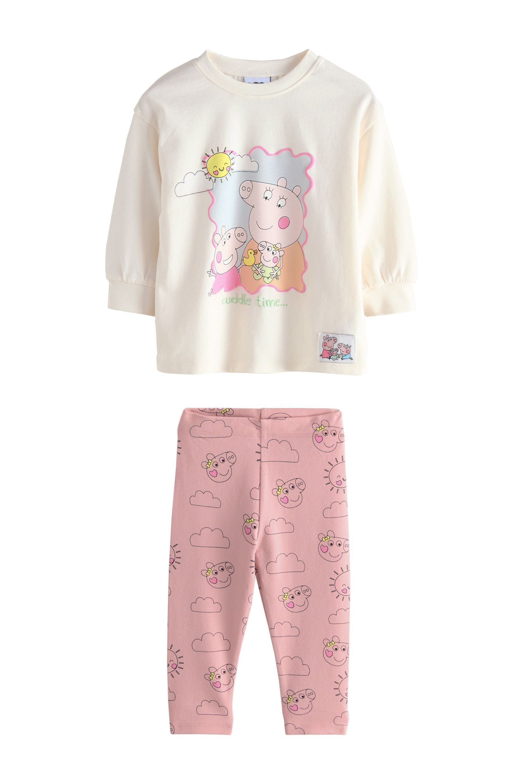 Langarmshirt & Leggings Langarmshirt und Leggings, Peppa Pig und Evie
