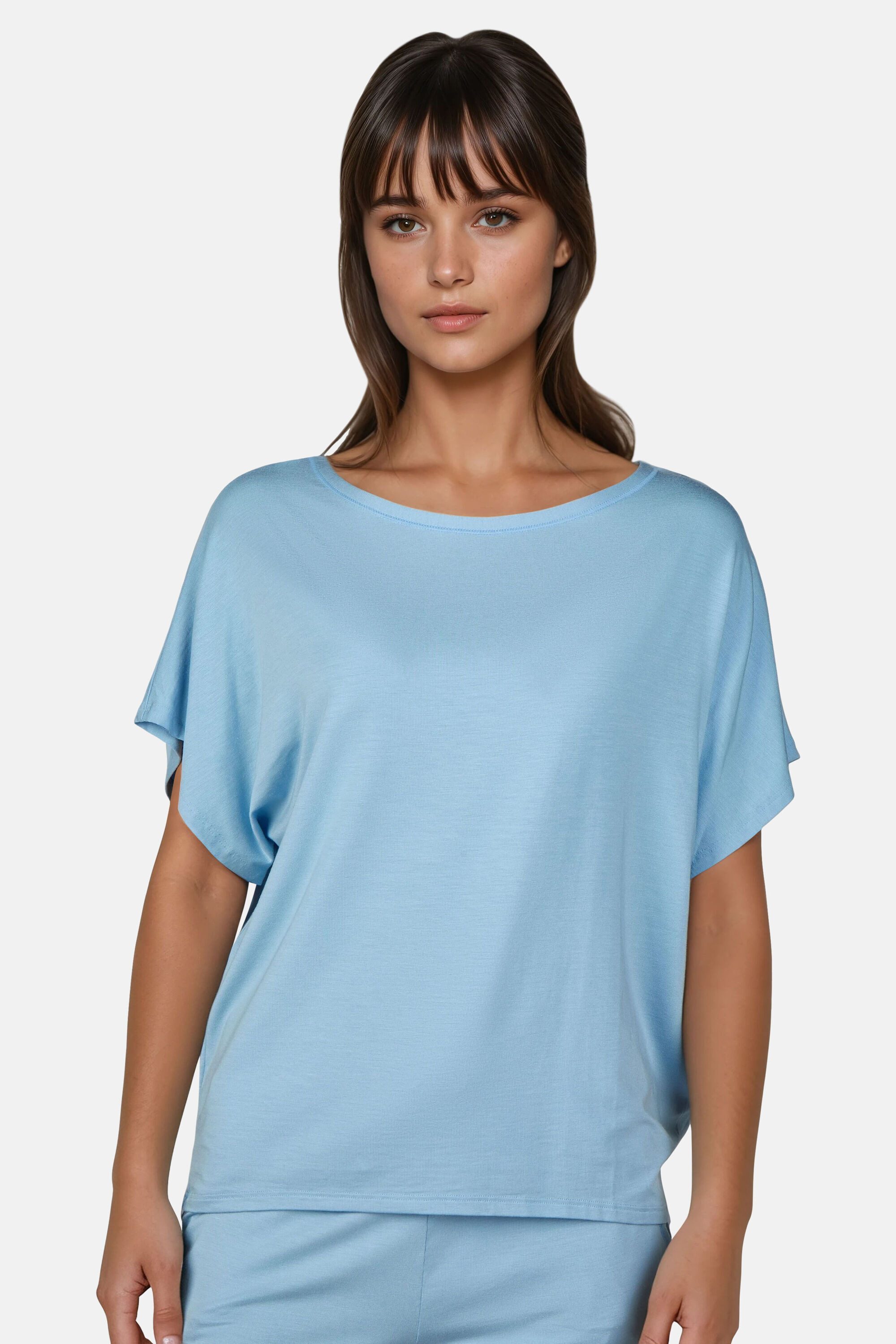 MYJAMA Pyjama Curly Klassisch, weiche Qualität, elastisch, figurumschmeichelnd