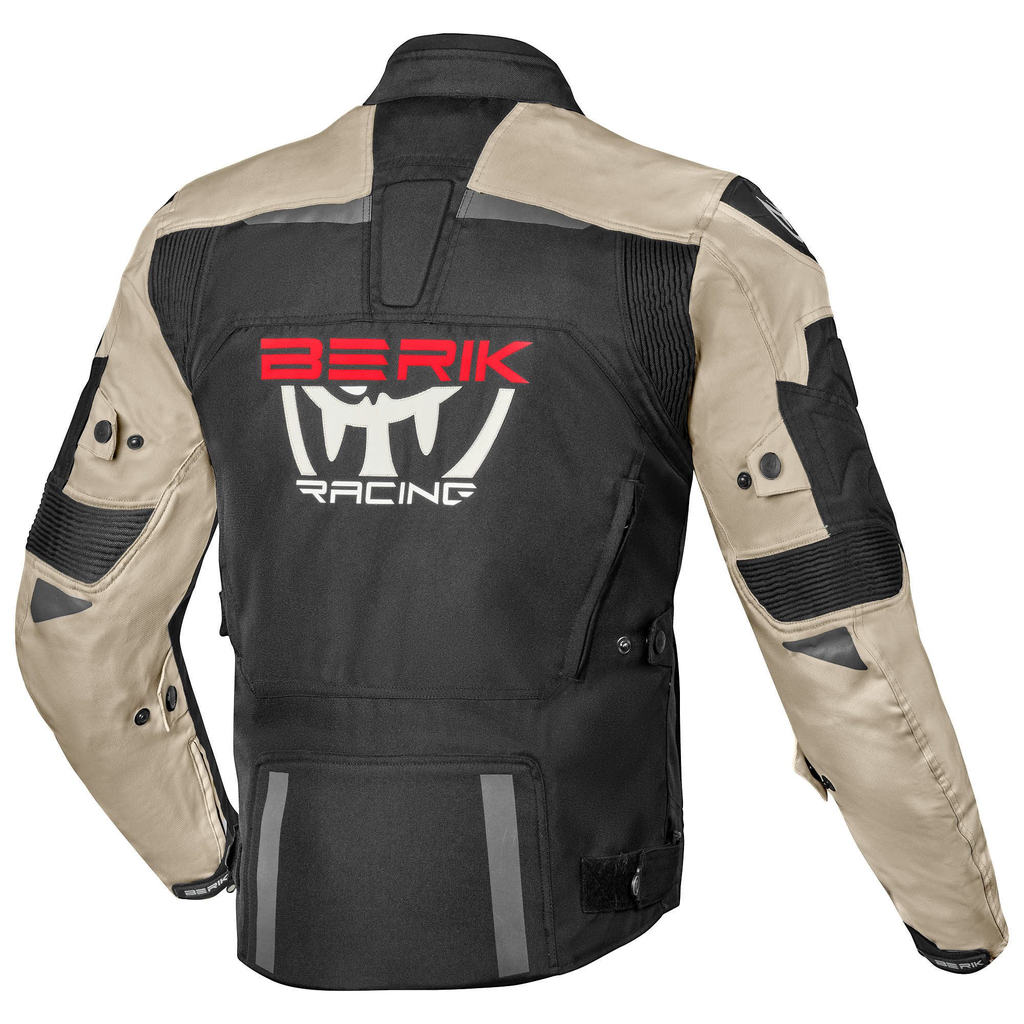 Berik Motorradjacke Amras wasserdichte Motorrad Textiljacke Verbindungsreißverschluss,Ellenbogenprotektoren enthalten,herausn