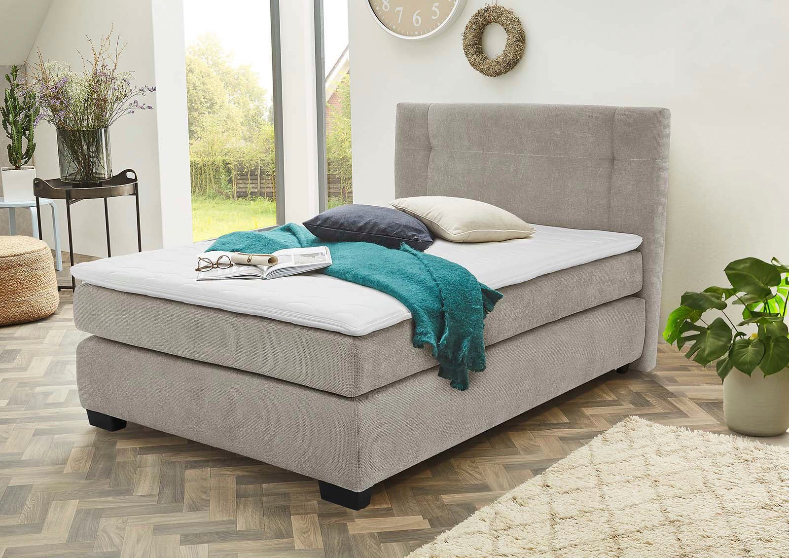 Jockenhöfer Gruppe Boxspringbett Family, inklusive 7-Zonen-TTFK-Matratzen und Kaltschaumtopper, erhältlich in den Breiten 120,140 & 180cm