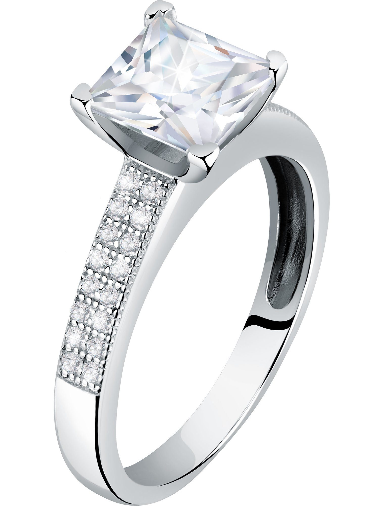 CHRIST Silberring CHRIST Damen-Ring 925er Silber, recycelt Zirkonia, Zirkonia