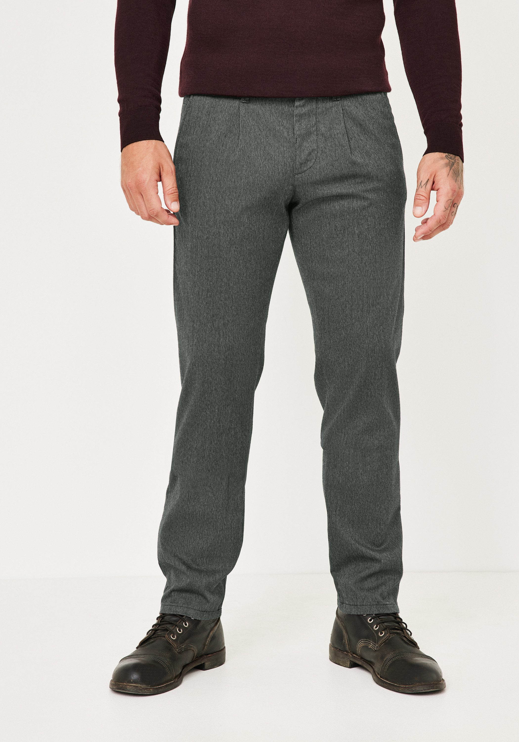 Redpoint Chinohose JASPER Modern Fit Chinohose im Wool-Look mit Stretch günstig online kaufen