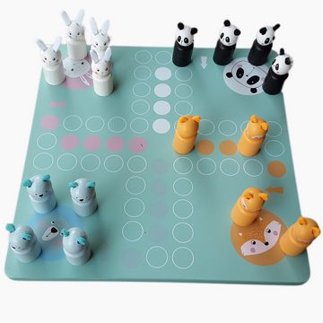 Small Foot Spielesammlung, gesellschaftsspiel Ludo Pastel Brettspiel, Der optimale Begleiter auf Reisen.