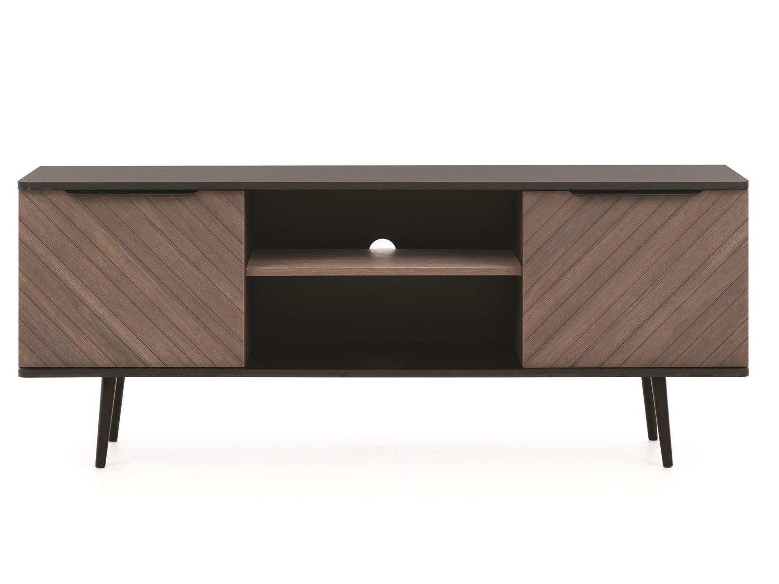 Compleo TV-Schrank industriell design PINO, metallFüße, Lowboard