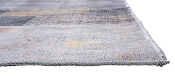 Teppich EDESSA, Grau, 200 x 290 cm, Baumwollmix, Muster, merinos, rechteckig, Höhe: 4 mm