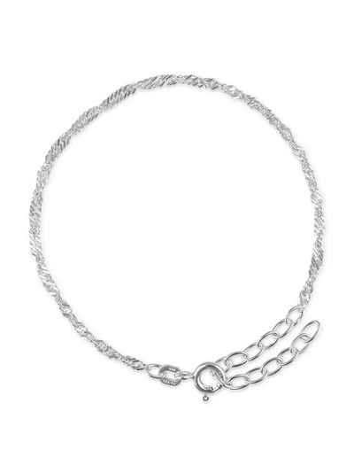 modabilé Armband »Silberarmband Singapur«, Damen Armkette 2,2mm 20-24cm Sterling Silber 925