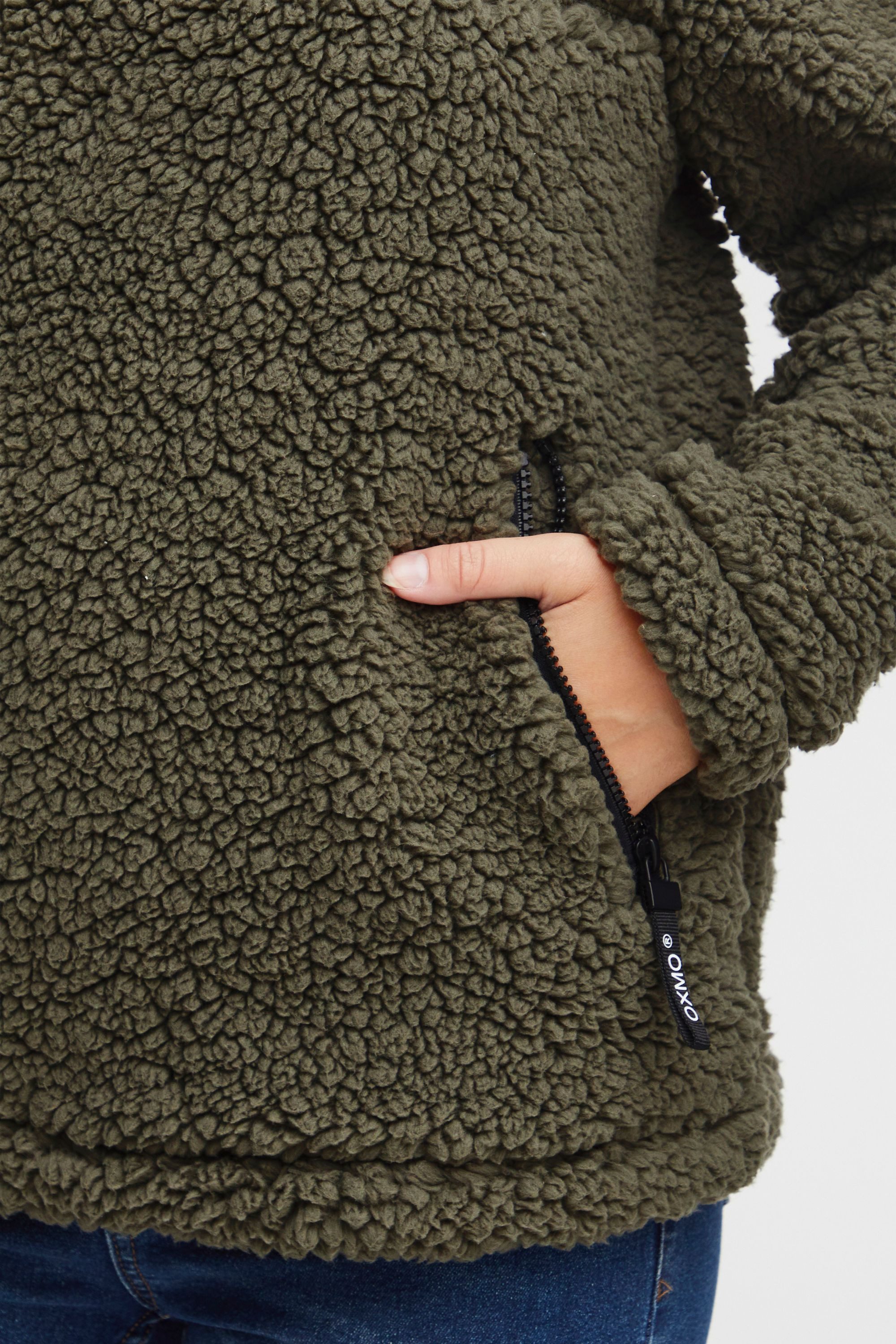 OXMO Troyer OXElina Teddypullover mit Stehkragen