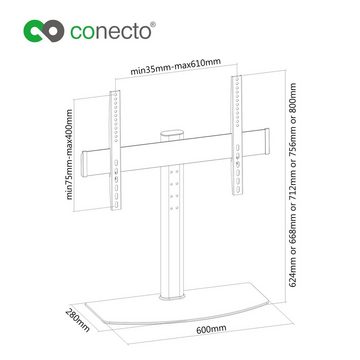 conecto conecto CC50300 Standfuß für TV Geräte mit 81-140 cm (32-55 Zoll), TV-Ständer