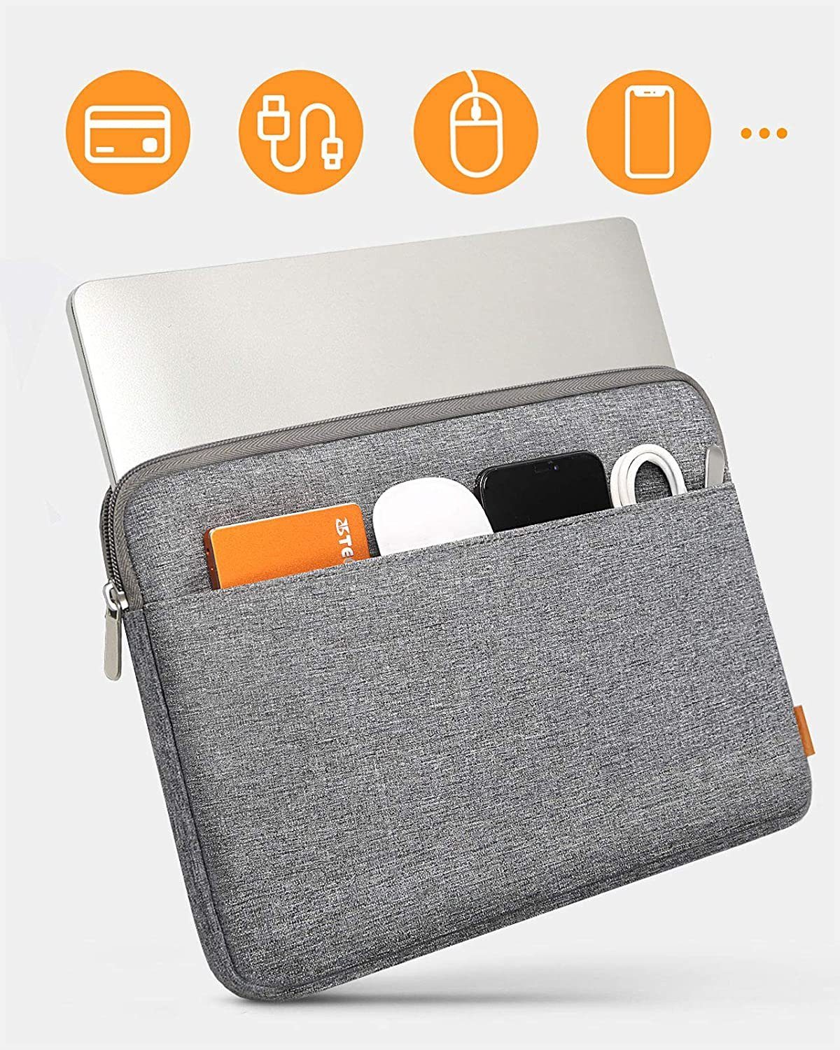 Inateck Laptop-Hülle für 14 Zoll MacBook Pro M5/M4/M3/M2/M1, Surface Laptop, Matebook