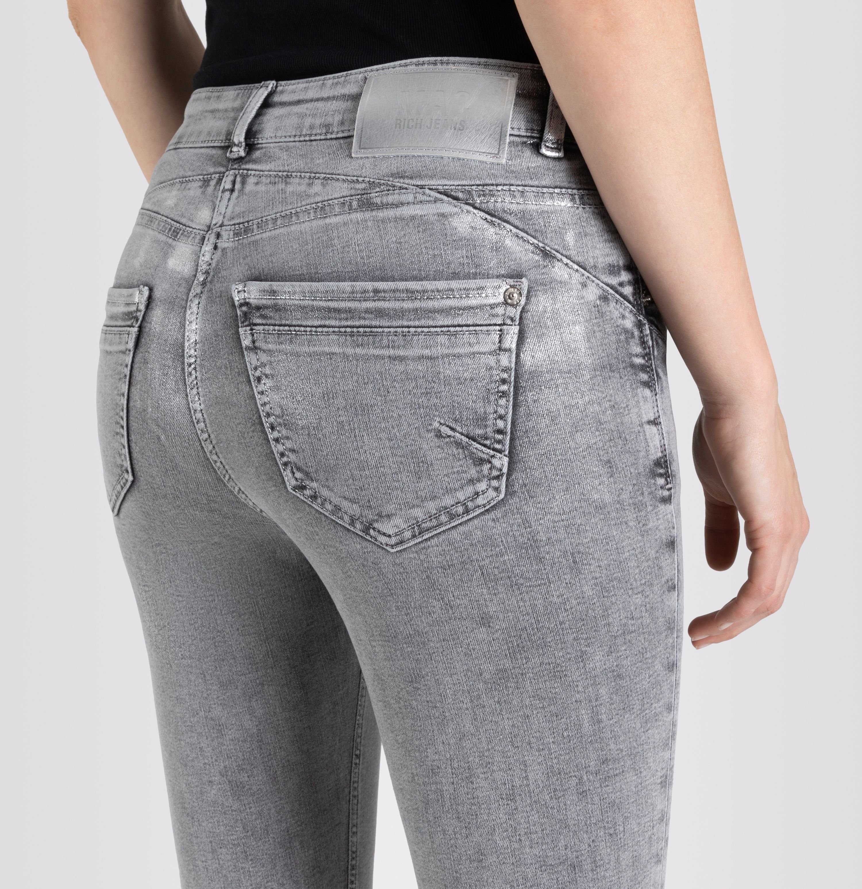 MAC 5-Pocket-Jeans grau