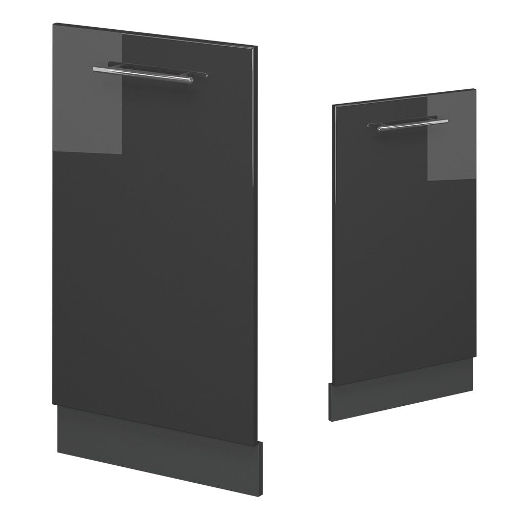 Vicco Frontblende Fame-Line, Anthrazit Hochglanz/Anthrazit, 45 cm, AP Anthrazit