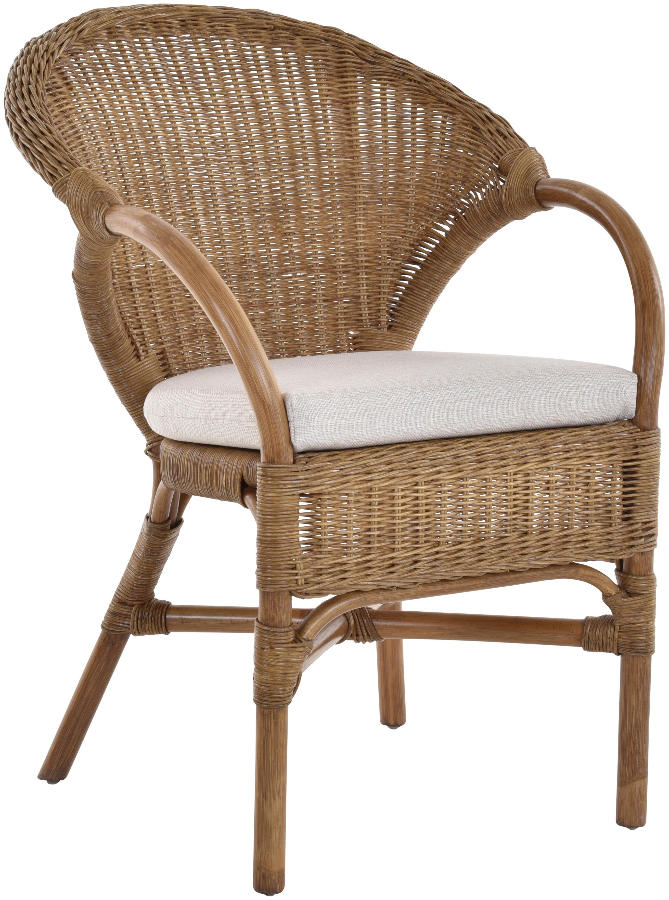 Sessel Rattansessel Lounge Rattanstuhl Armlehne Clubsessel Wintergartensessel