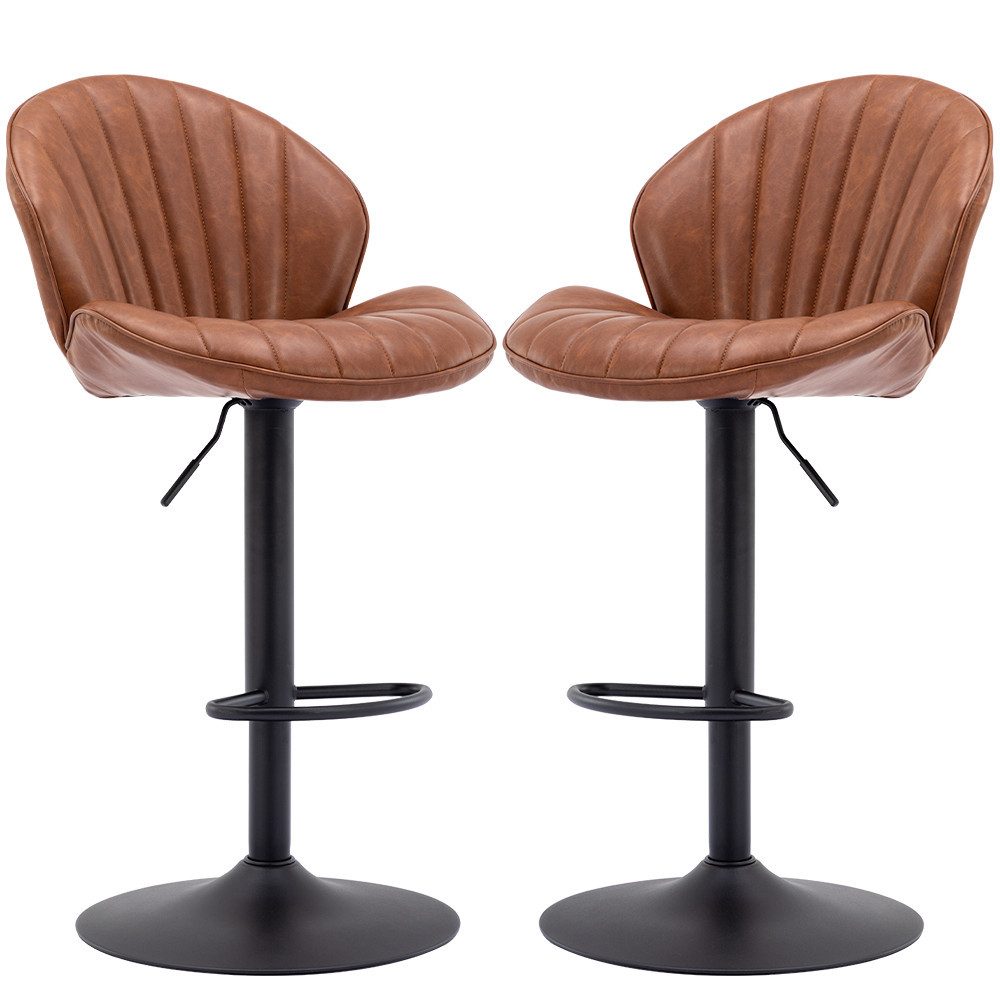 WAHSON OFFICE CHAIRS Barhocker 2er Set Barstuhl Bistrohocker mit Lehne günstig online kaufen