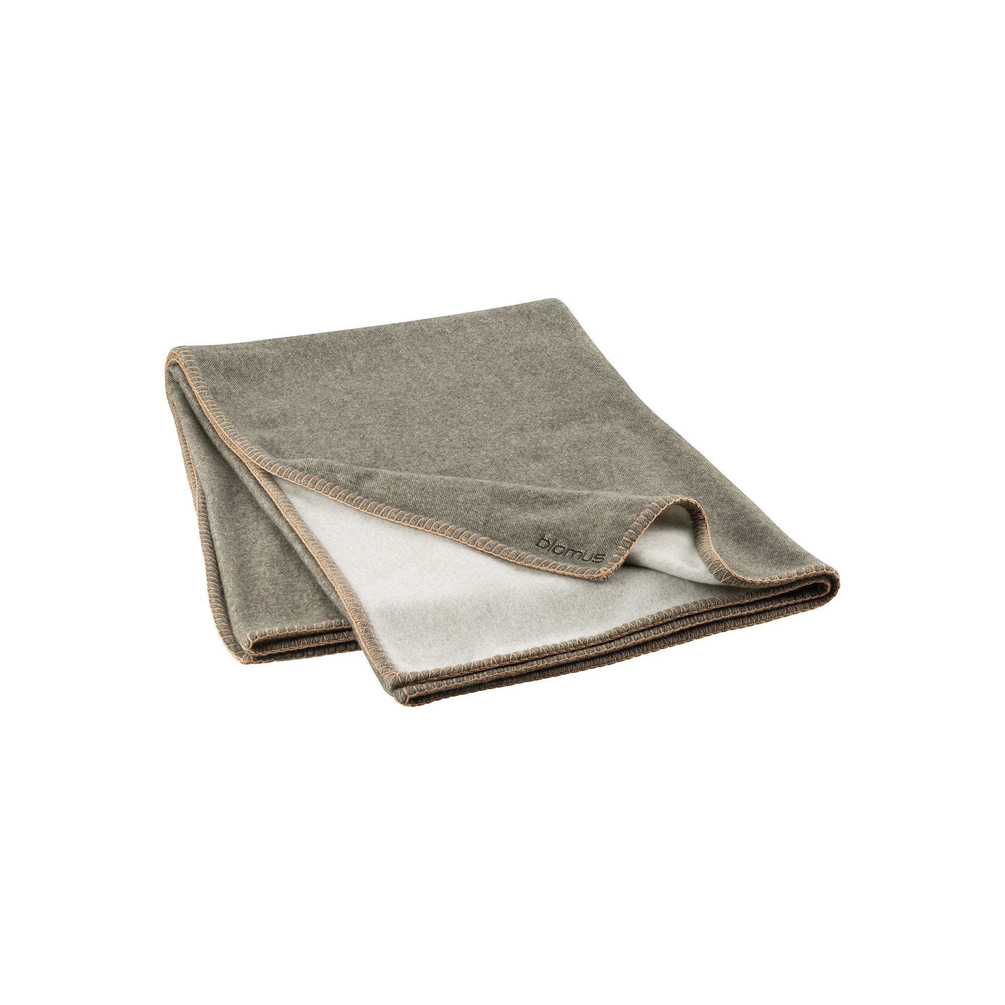 Wohndecke -AHWI- Italienische Wolldecken: Nachhaltig & stilvoll mit Whip Stitch, blomus, Nachhaltig, 200x145cm, Italien, Recycelt, Wolle, Luxus, 4 Farben, Warm