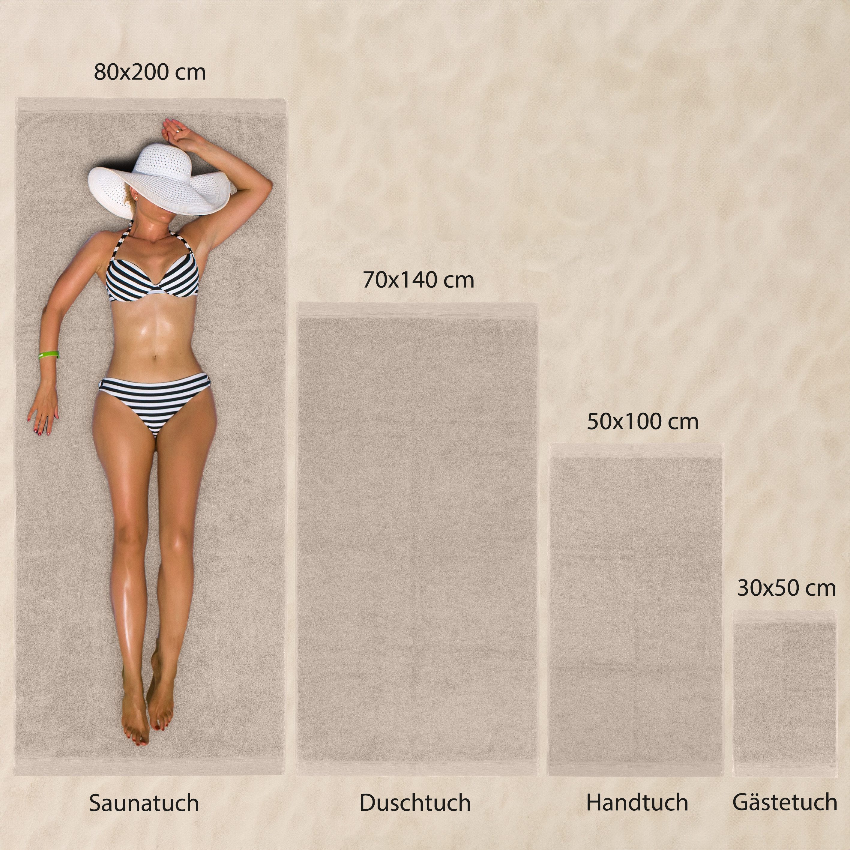 Hausfelder Handtücher Premium Duschtuch Farbmix 4er günstig online kaufen