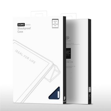 Dux Ducis Buch Tasche Hartschale mit Smart Sleep Standfunktion kompatibel mit SAMSUNG GALAXY TAB S7 FE Tablet Hülle Etui Brieftasche Schutzhülle Blau Smartphone-Akku