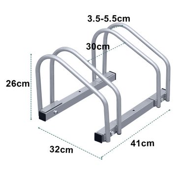 Randaco Fahrradständer 2-6 Aufstellständer Metall Boden Ständer Legierter Stahl Ständer