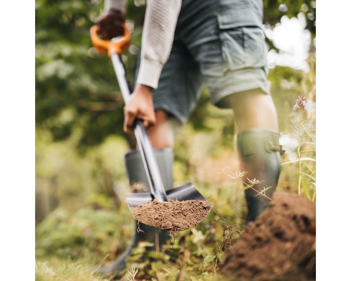 Thumbnail - Fiskars Spaten FISKARS Solid Gartenspaten spitz, schwarz, Spaten für Bodenarbeiten
