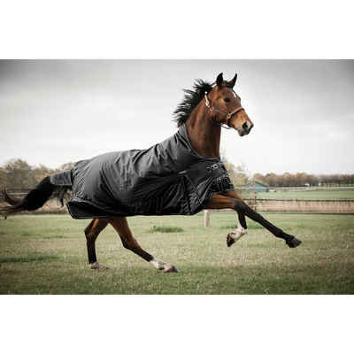 CATAGO Pferde-Thermodecke Justin für Pferde, 300g - schwarz, warm, wasserdicht, atmungsaktiv