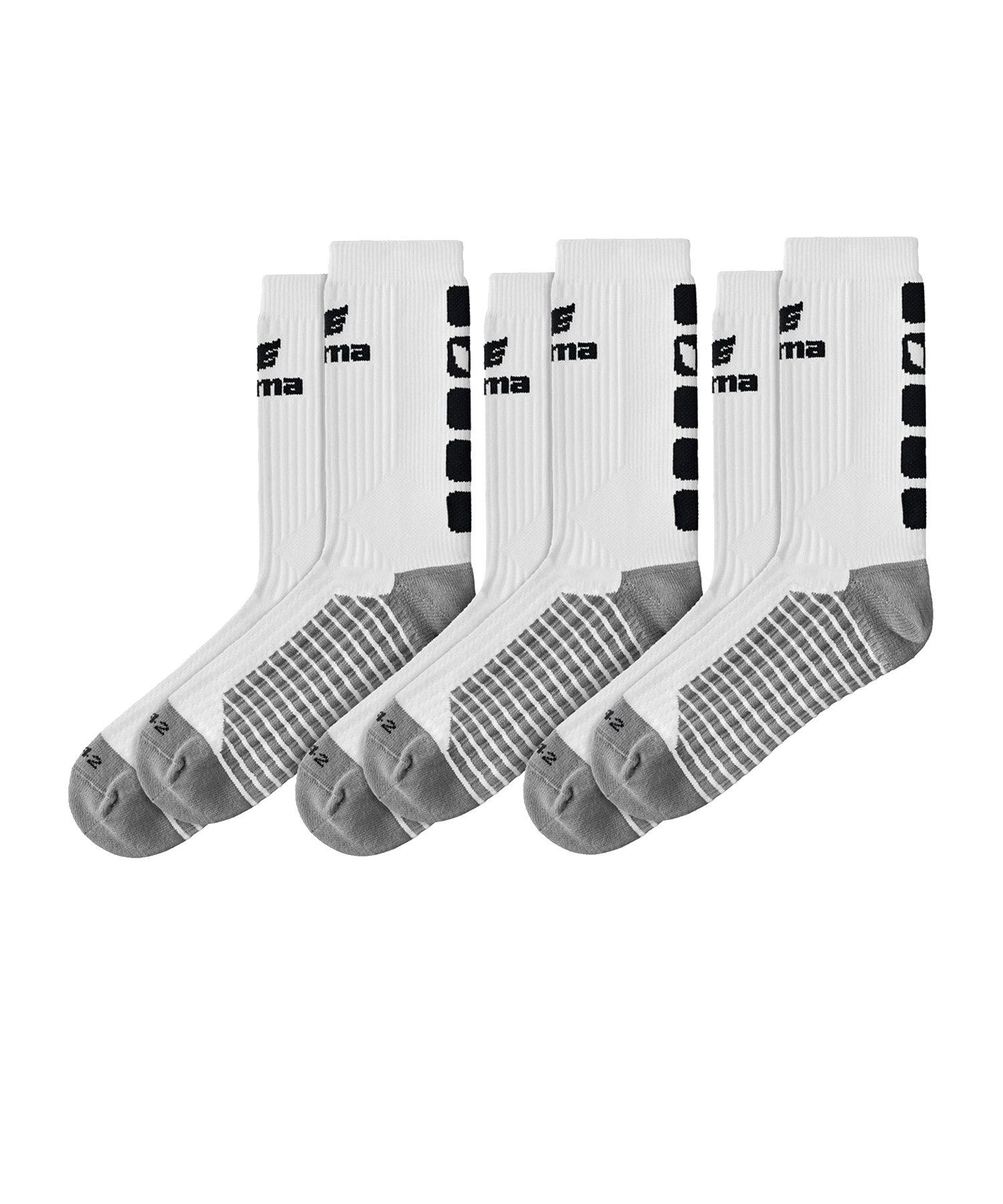 Erima Sportsocken 3-Pack CLASSIC 5-C Socken default WeissSchwarz