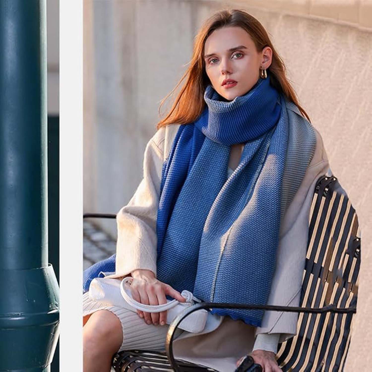 Coonoor Modeschal Damen-Kaschmir-Winterschal, langer Schal, warm