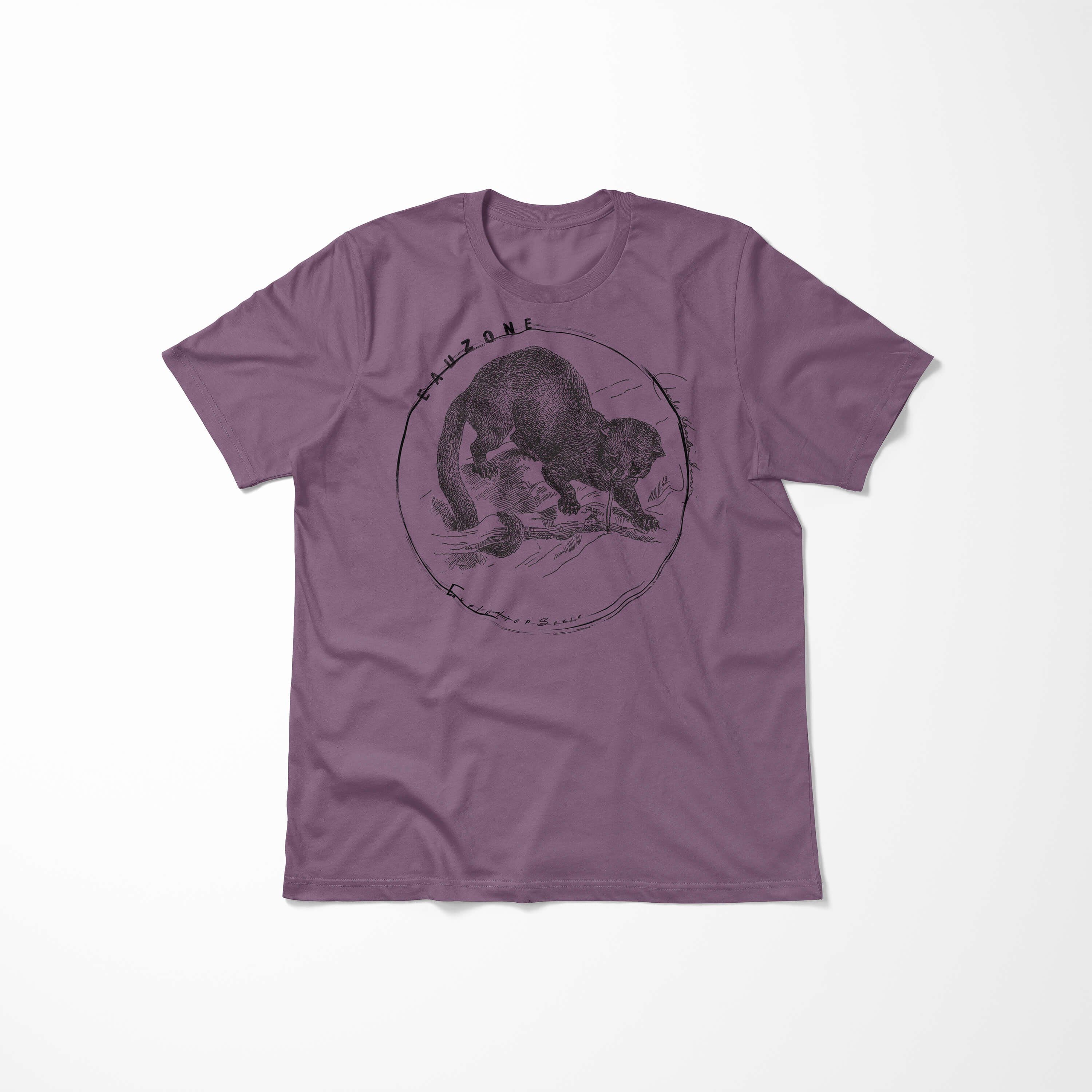 Sinus Art T-Shirt Evolution Herren Shiraz T-Shirt Wickelbär
