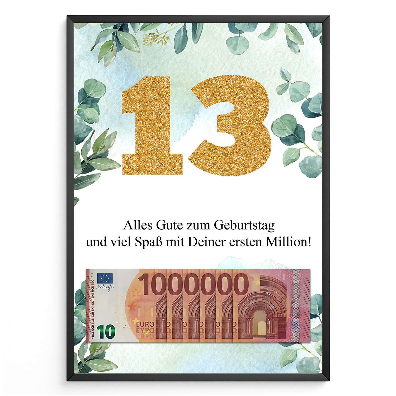 Tigerlino Poster Geldgeschenk Geburtstag Frauen Männer günstig online kaufen