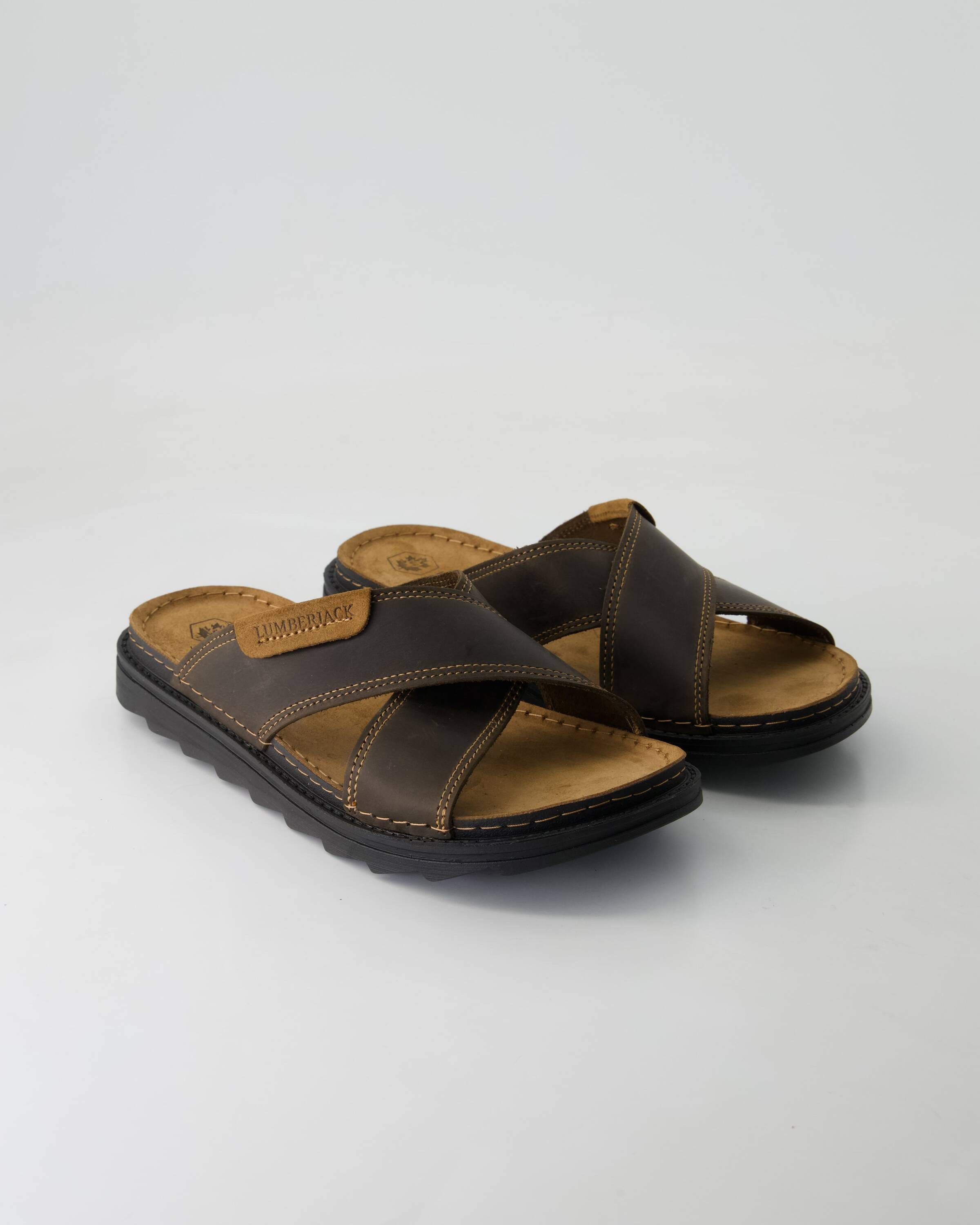 LUMBERJACK Asher Pantolette Obermaterial: Leder günstig online kaufen