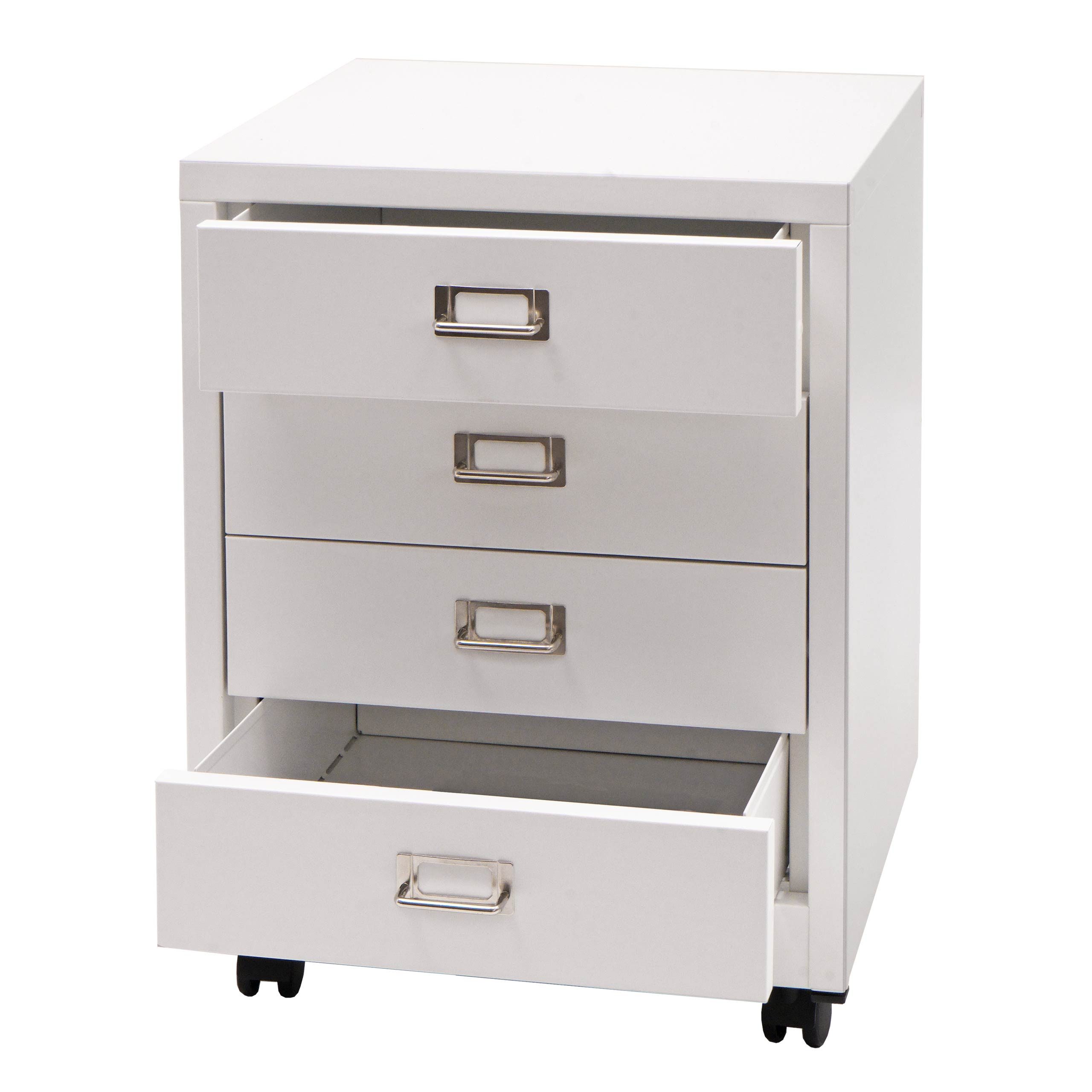 PROREGAL® Container Rollcontainer mit X Schubladen, Material, Farbe