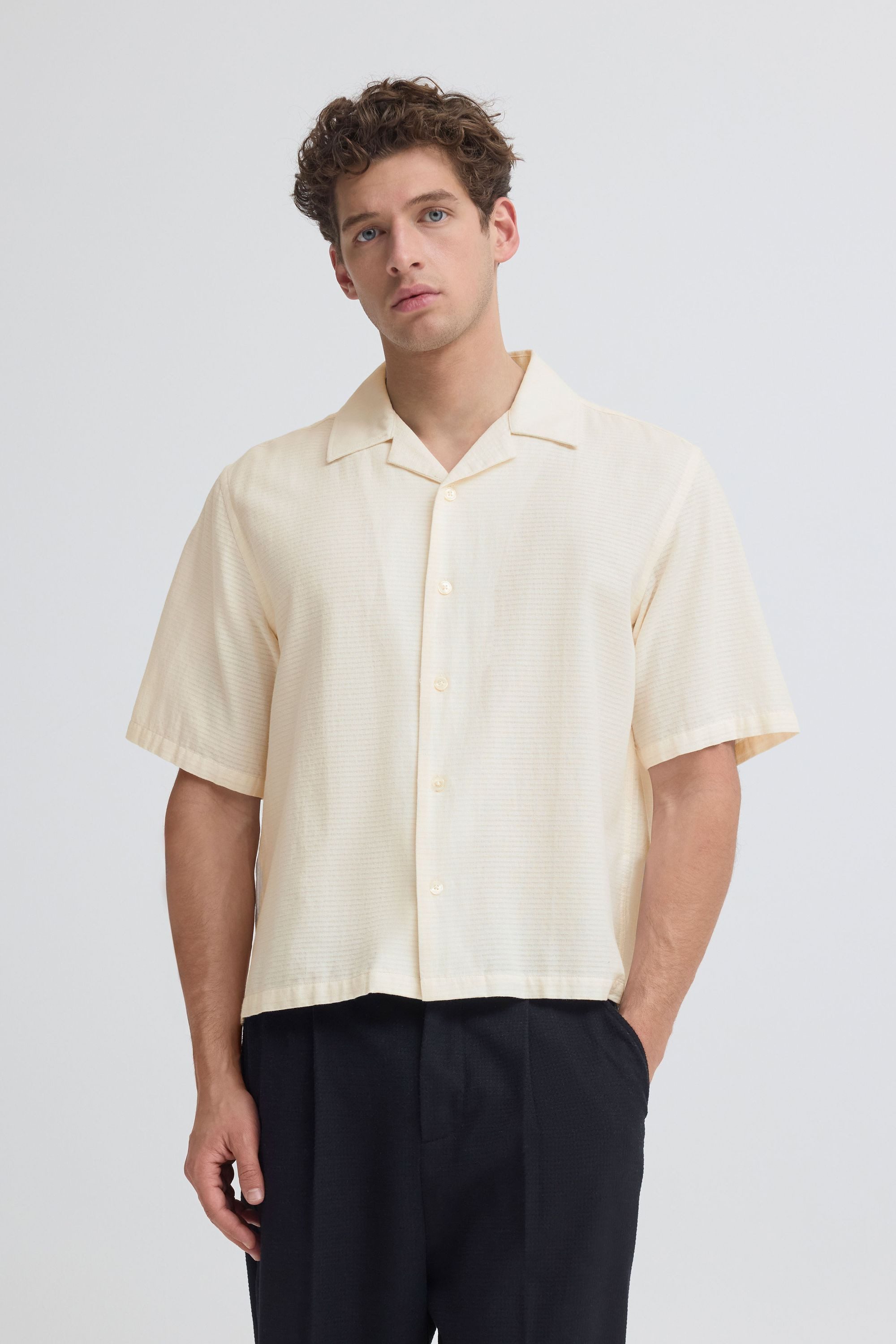 Casual Friday Kurzarmhemd CFEnzo Leicht gecropptes Kurzarmhemd - Relaxed Fit