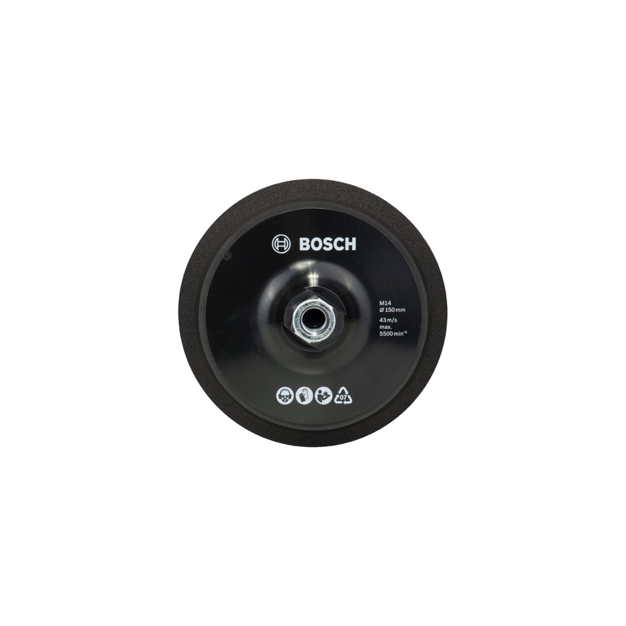 Bosch Professional Schleifscheibe Bosch Stützteller M 14 Durchmesser 150 mm mit Klettverschlusssystem