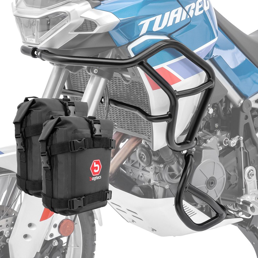 Motoguard Motor-Schutzhülle Set Sturzbügel + Taschen für Aprilia Tuareg 660 22-25 Schutzbügel schw