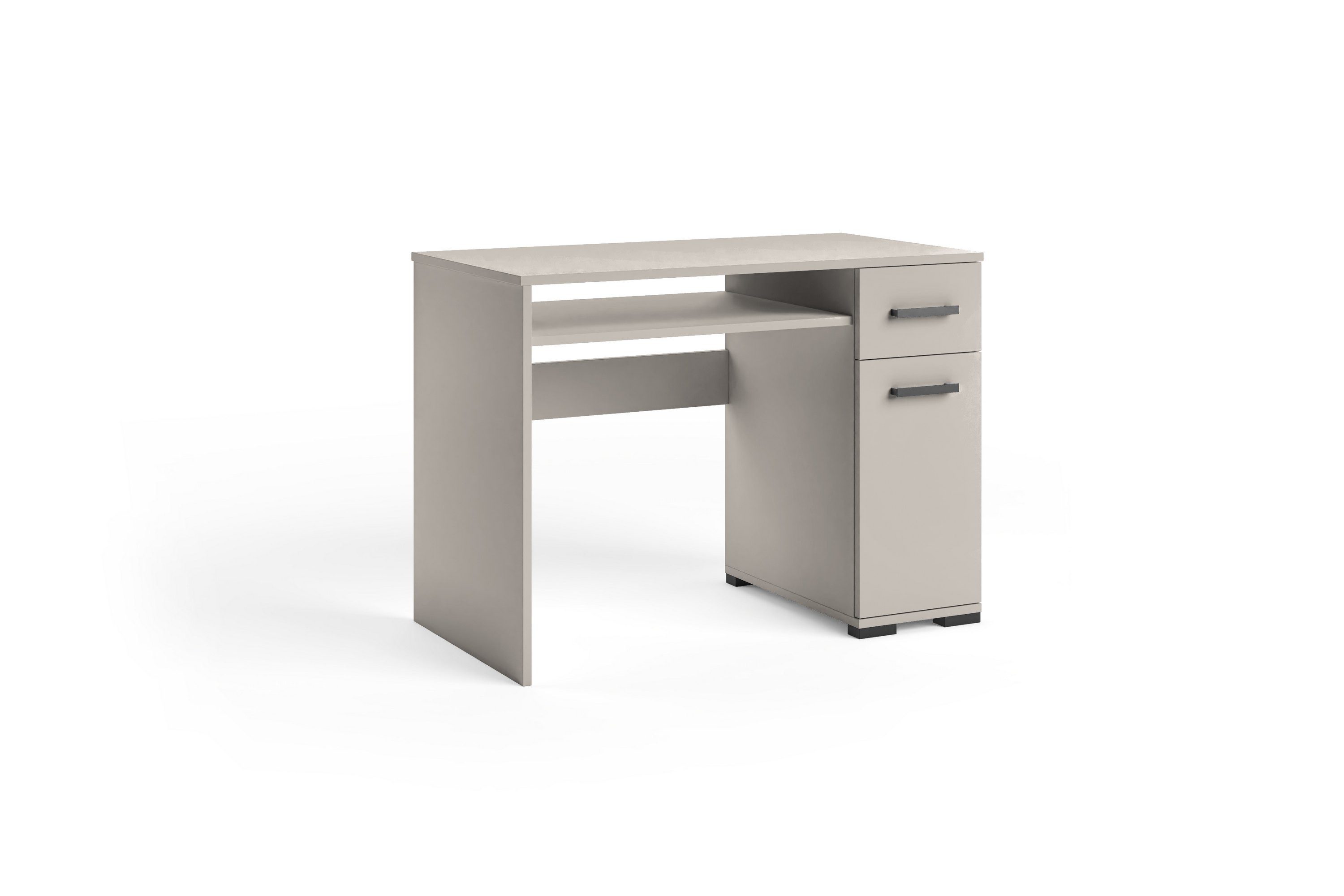 Masseno Schreibtisch ALBANO 90 x 75 cm mit 1 Schubladen und 1 Türen Kaschmir