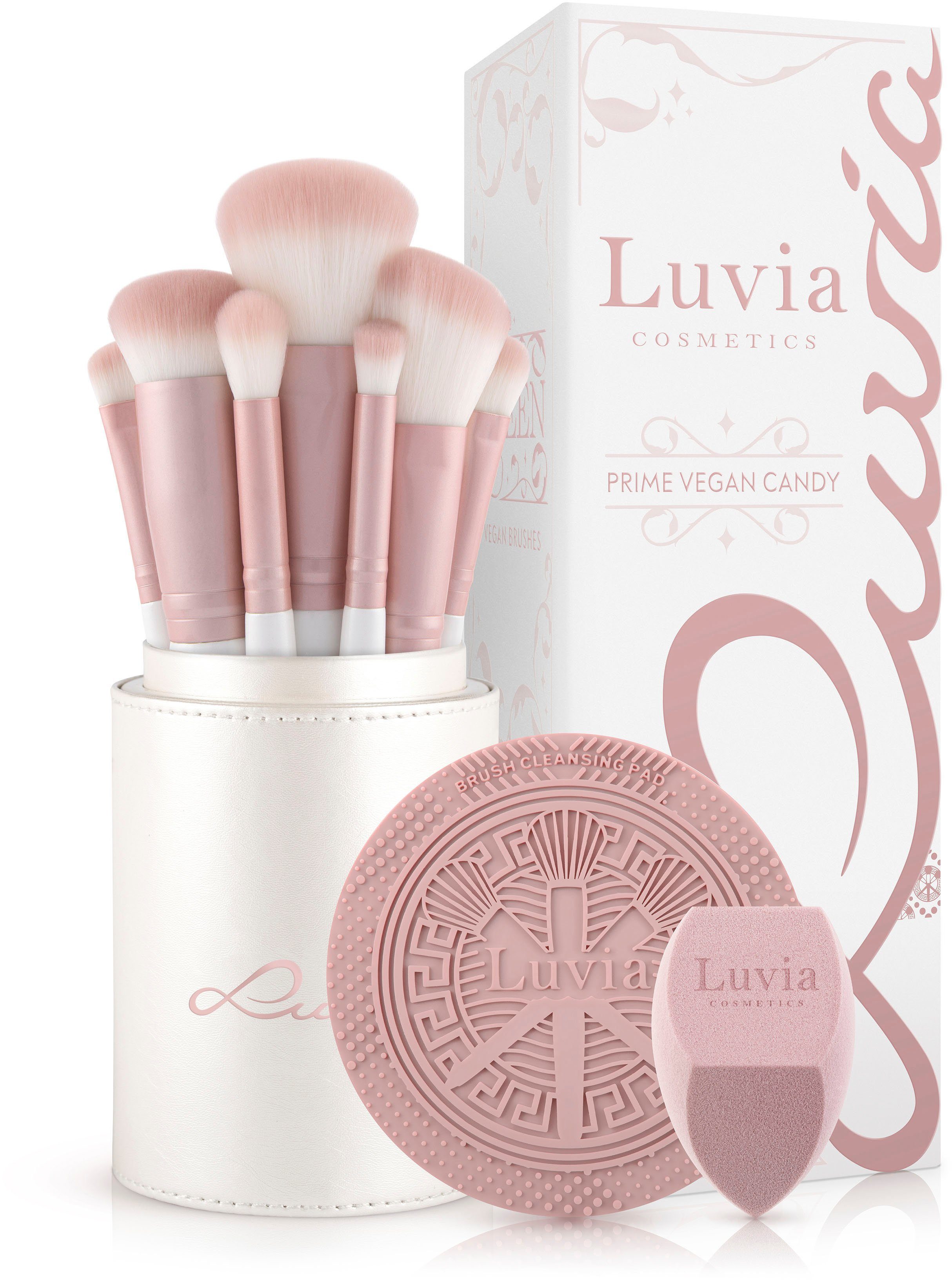 Luvia Cosmetics Kosmetikpinsel-Set Prime Vegan Candy, 10
