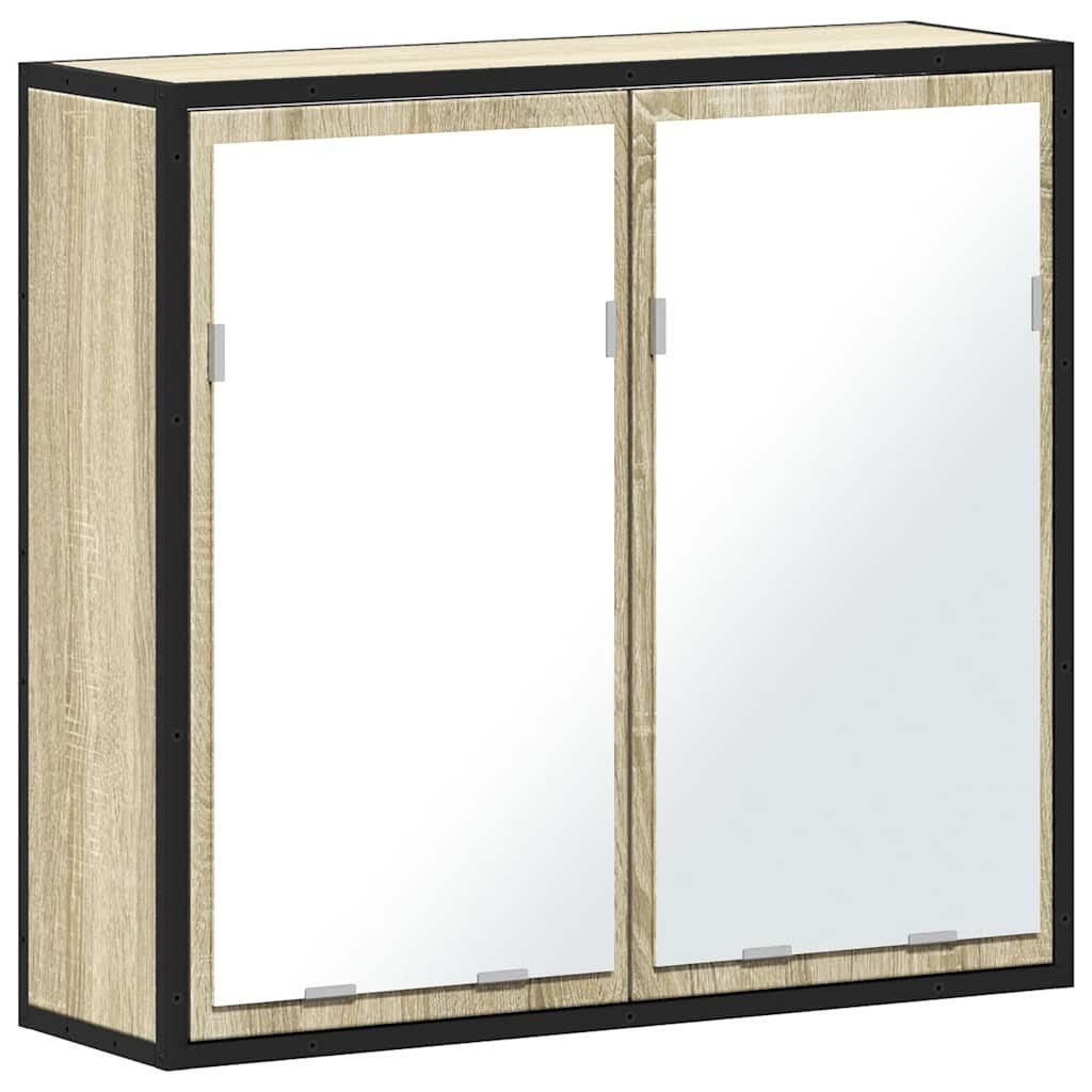 vidaXL Badezimmerspiegelschrank Bad-Spiegelschrank Sonoma-Eiche 65x20x60 cm günstig online kaufen