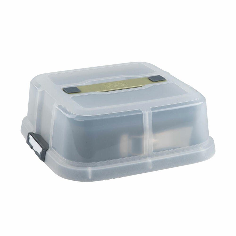 Zenker Springform Bake, Click & Go 24 x 24 cm, mit Transporthaube