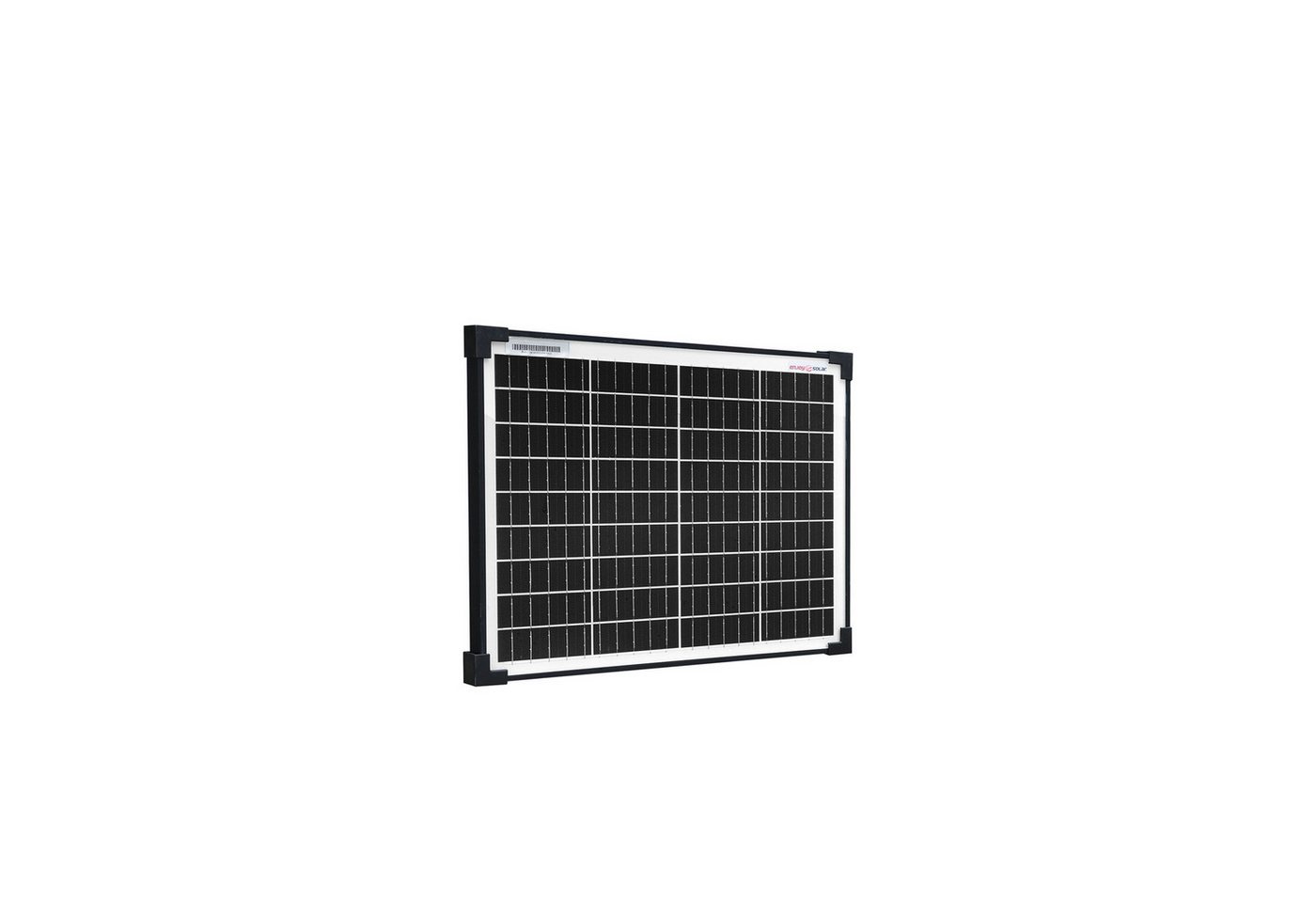 Thumbnail - enjoy solar Solarmodul Monokristallines Solarpanel 182mm 10BB, 12V/20W–210W, schwarzer Rahmen, 182mm Monokristalline PER...