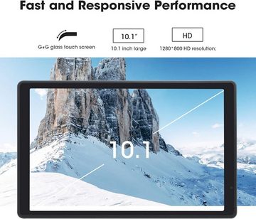 CWOWDEFU Tablet (10.1", 32 GB, Android 11, 5G+WiFi6 Tablet 3GB RAM, Quad-Core, HD Glas, 5MP+8MP Kamera, 6000mAh)