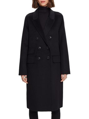 Esprit Collection Wollmantel Doppelreihiger Mantel aus Wollmix