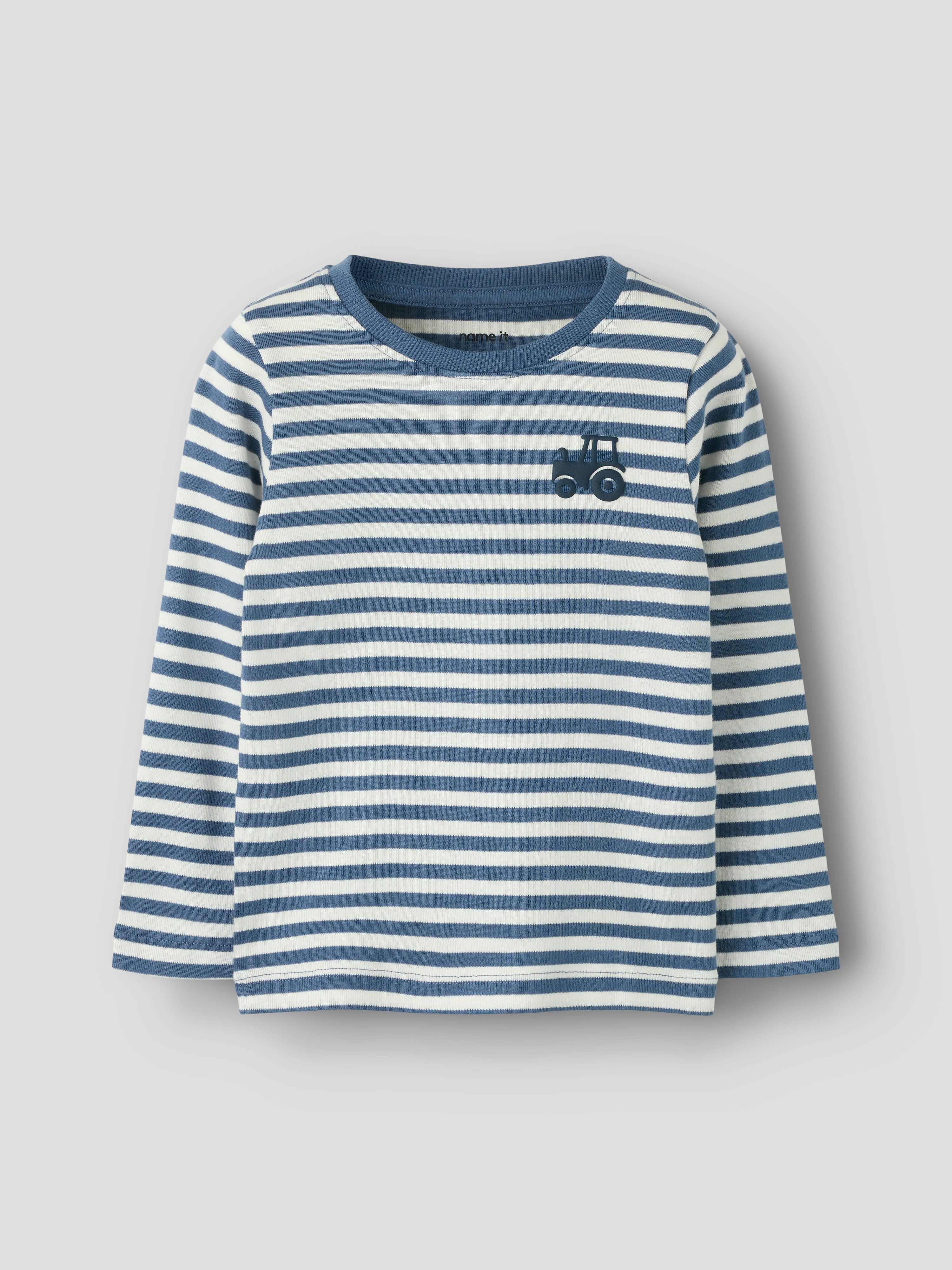 Name It Langarmshirt NMMVILLY LS SLIM TOP NOOS Baumwolle, slim fit