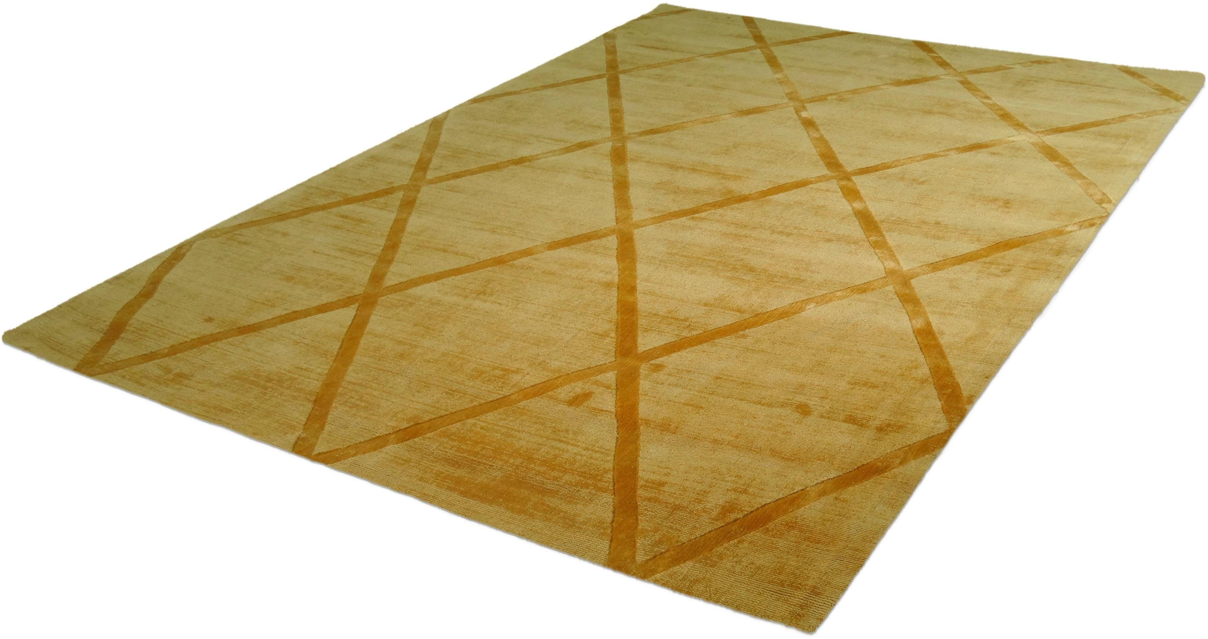 calo-deluxe Teppich Viteox 210, rechteckig, Höhe: 13 mm, Viskose, Kurzflor, Wohnzimmer