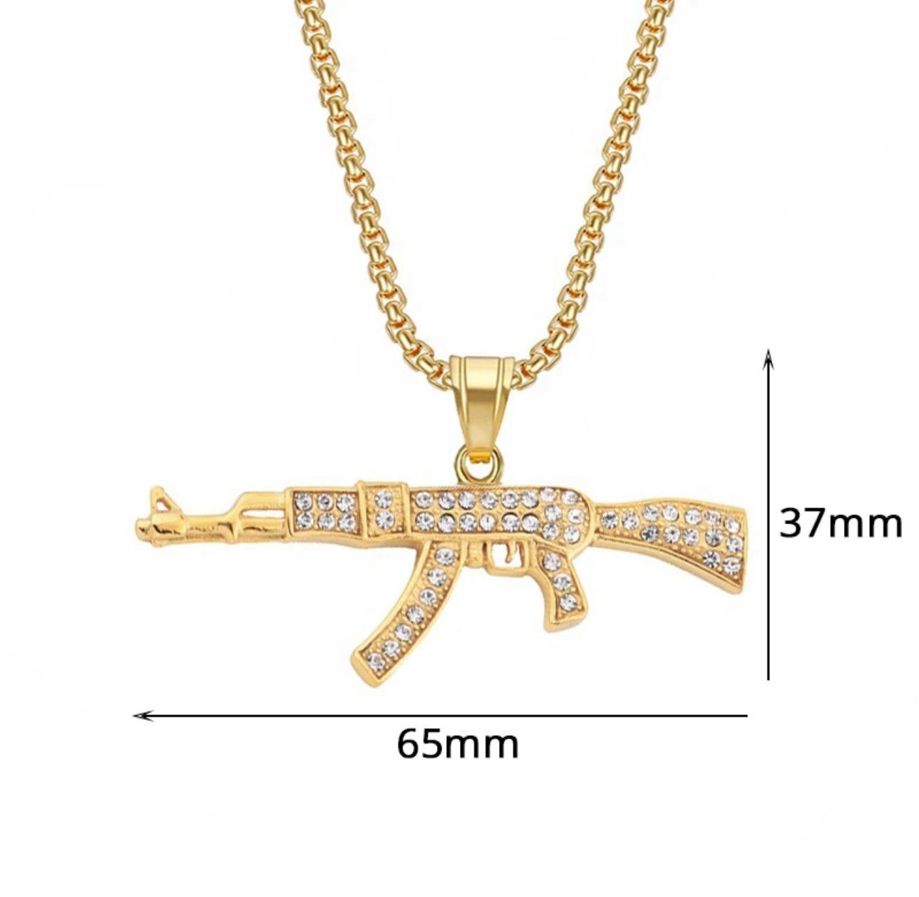 Karisma Schmuck Kettenanhänger Hip Hop Gewehr günstig online kaufen