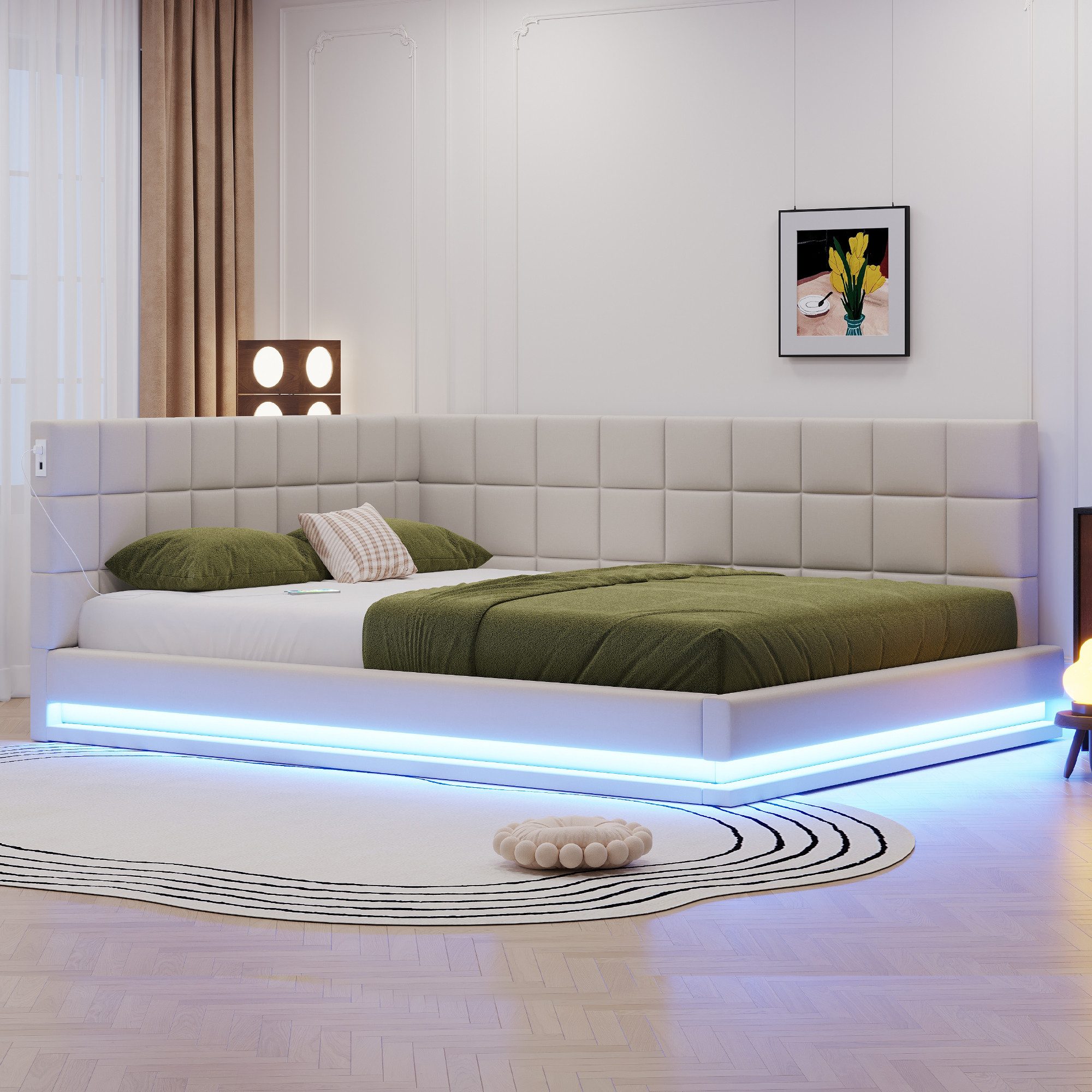 OKWISH Schlafsofa Daybett Tagesbett Kinderbett Polsterbett, günstig online kaufen